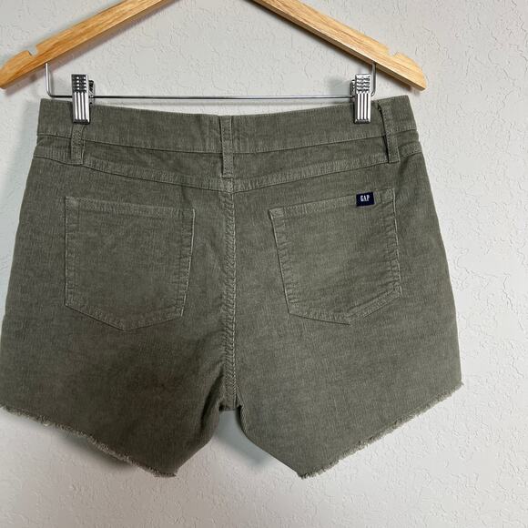 Gap Women's Dark Olive Corduroy Shorts Size 4‎ NEW - Picture 3 of 5